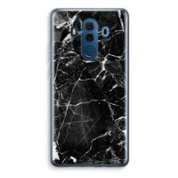 Zwart Marmer 2: Huawei Mate 10 Pro Transparant Hoesje