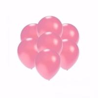 Kleine metallic roze party ballonnen - 30x stuks - van 13 cm - Feestartikelen - versieringen