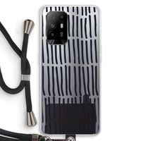 Moroccan stripes: Oppo A95 5G Transparant Hoesje met koord