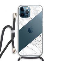 Biggest stripe: iPhone 12 Pro Transparant Hoesje met koord