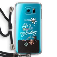 Tough Life: Samsung Galaxy S6 Transparant Hoesje met koord