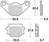 TRW Brake pad mcb 517 organic standard