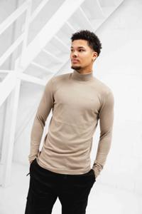 Pure Path Essential Knitwear Turtleneck Sweater Heren Grijs - Maat S - Kleur: Grijs | Soccerfanshop