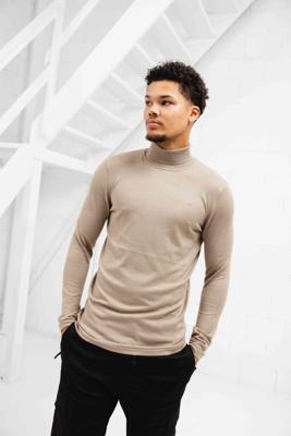Pure Path Essential Knitwear Turtleneck Sweater Heren Grijs - Maat XL - Kleur: Grijs | Soccerfanshop