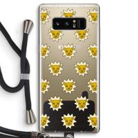 Leeuwenkoppen: Samsung Galaxy Note 8 Transparant Hoesje met koord - thumbnail