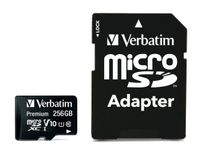 Verbatim microSDXC 256GB Class 10 UHS-I inc adapter 44087 - thumbnail