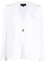 Emporio Armani blazer à découpes - Blanc