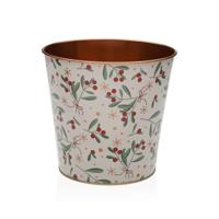 Bloempot Versa Metaal Minimalist Bessen 17,5 x 16,5 x 17,5 cm