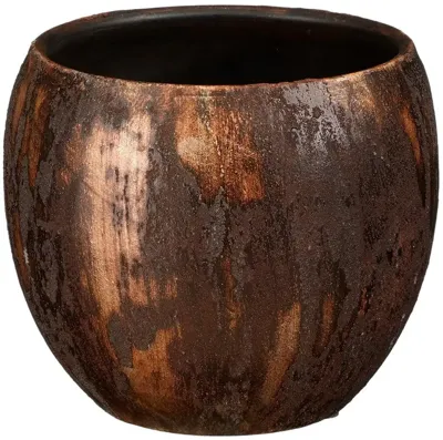 Mica Decorations bloempot Roel 17x16cm roest
