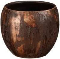 Mica Decorations bloempot Roel 17x16cm roest