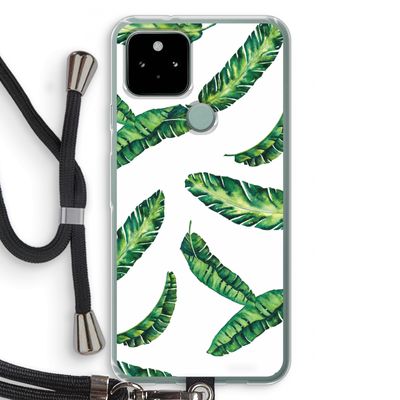 Lange bladeren: Pixel 5 Transparant Hoesje met koord