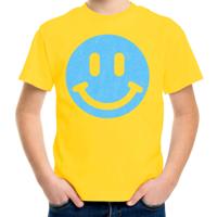 Verkleed T-shirt voor jongens - Smile Emoticon - geel - carnaval - feestkleding voor kinderen