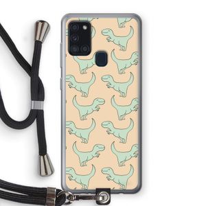 Dinos: Samsung Galaxy A21s Transparant Hoesje met koord