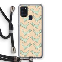 Dinos: Samsung Galaxy A21s Transparant Hoesje met koord