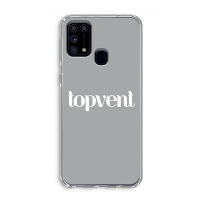 Topvent Grijs Wit: Samsung Galaxy M31 Transparant Hoesje