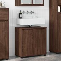 Badkamer wastafelkast Bruin Eiken 60 x 30 x 60 cm Bewerkt hout