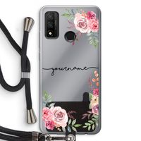 Rozen: Huawei P Smart (2020) Transparant Hoesje met koord