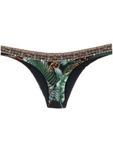 Camilla bas de bikini à imprimé tigre - Vert