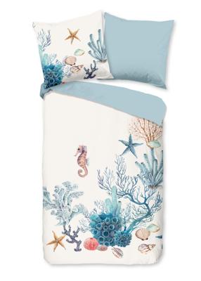 Good Morning Dekbedovertrek "maritiem" - Wit - (200x200 cm) - Katoen Good Morning Dekbedovertrek "maritiem" - Wit - (200x200 cm) - Katoen