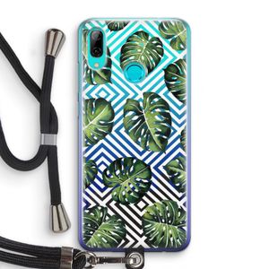 Geometrische jungle: Huawei P Smart (2019) Transparant Hoesje met koord