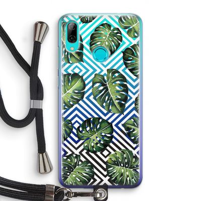 Geometrische jungle: Huawei P Smart (2019) Transparant Hoesje met koord