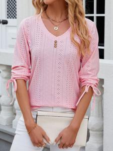 Casual Buckle Plain Shirt