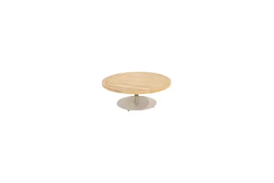 Volta teak salontafel centrale poot latte 80 cm. Ø (H 30)