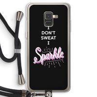 Sparkle quote: Samsung Galaxy A8 (2018) Transparant Hoesje met koord Sparkle quote: Samsung Galaxy A8 (2018) Transparant Hoesje met koord