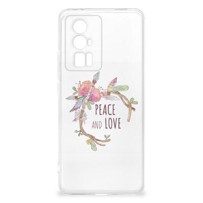 Xiaomi Poco F5 Pro Telefoonhoesje met Naam Boho Text Xiaomi Poco F5 Pro Telefoonhoesje met Naam Boho Text