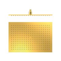 Hoofddouche Tres Selection | 31x45 cm | Rechthoek | 24k Goud glans