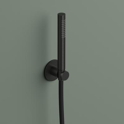Hotbath Handdouche Ace Met Wandsteun En Doucheslang 150 cm Geborsteld Zwart PVD