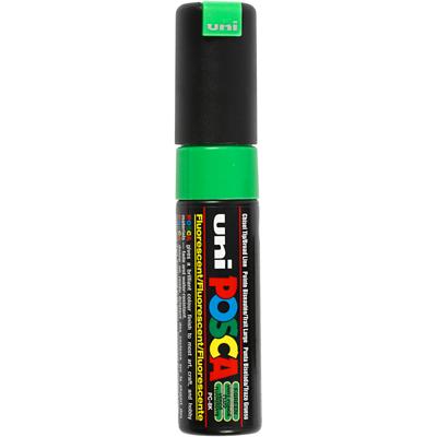 Uni-Posca Posca marker, afm pc-8k, lijndikte 8 mm, breed, fluo green, 1 stuk