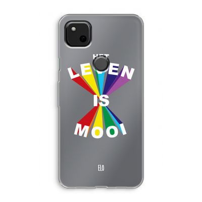 Het Leven Is Mooi: Google Pixel 4a Transparant Hoesje
