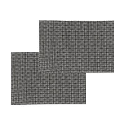 Secret de Gourmet Texaline placemat - Set van 10x stuks - zwart - 50 x 35 cm - Tafel Onderleggers