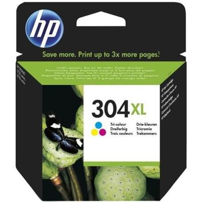 HP 304XL echte drie-kleuren inktcartridge voor HP DeskJet 2620/2630/3720/3730 (N9K07AE)