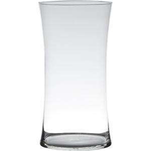 Hakbijl Glass Bloemenvaas/boeket vaas - transparant glas - 40 x 15 cm