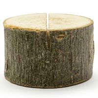 Naamkaart/plaatskaart houders - boomschijf - Bruiloft - 6x stuks - 3-4 cm - hout