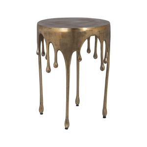 Richmond Bijzettafel Carly 43cm - Brushed Gold - Rond