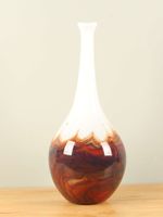 Flesvaas bol bruin gevlamd, 52 cm