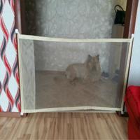 Hond huisdier hekken draagbare vouwen veilige bescherming veiligheid deur Magic Gate voor honden kat Huisdier grootte: 110cm x72cm (beige)