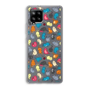 Kleurrijke katten: Samsung Galaxy A42 5G Transparant Hoesje