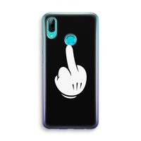 Middle finger black: Huawei P Smart (2019) Transparant Hoesje Middle finger black: Huawei P Smart (2019) Transparant Hoesje