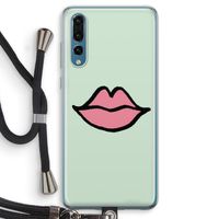 Kusje: Huawei P20 Pro Transparant Hoesje met koord