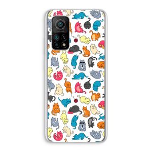 Kleurrijke katten: Xiaomi Mi 10T 5G Transparant Hoesje