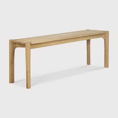 Ethnicraft Eetkamerbank 'PI' Geolied Eikenhout, 146cm, kleur Naturel