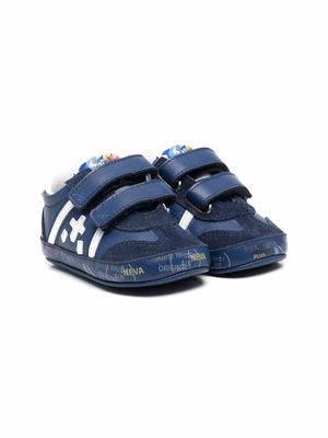 Premiata Kids baskets Andy à attache scratch - Bleu