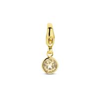 14K Geelgouden Slotbedel November Geboortesteen 15x5mm