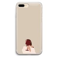 I drink wine: iPhone 7 Plus Transparant Hoesje I drink wine: iPhone 7 Plus Transparant Hoesje