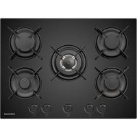 Gaskookplaat - DAEWOO - 5 branders - 70 cm - BH7GKF51BNM - Zwart