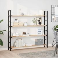Wandschap zwevend 140x20x2 cm onbehandeld massief acaciahout Wandschap zwevend 140x20x2 cm onbehandeld massief acaciahout